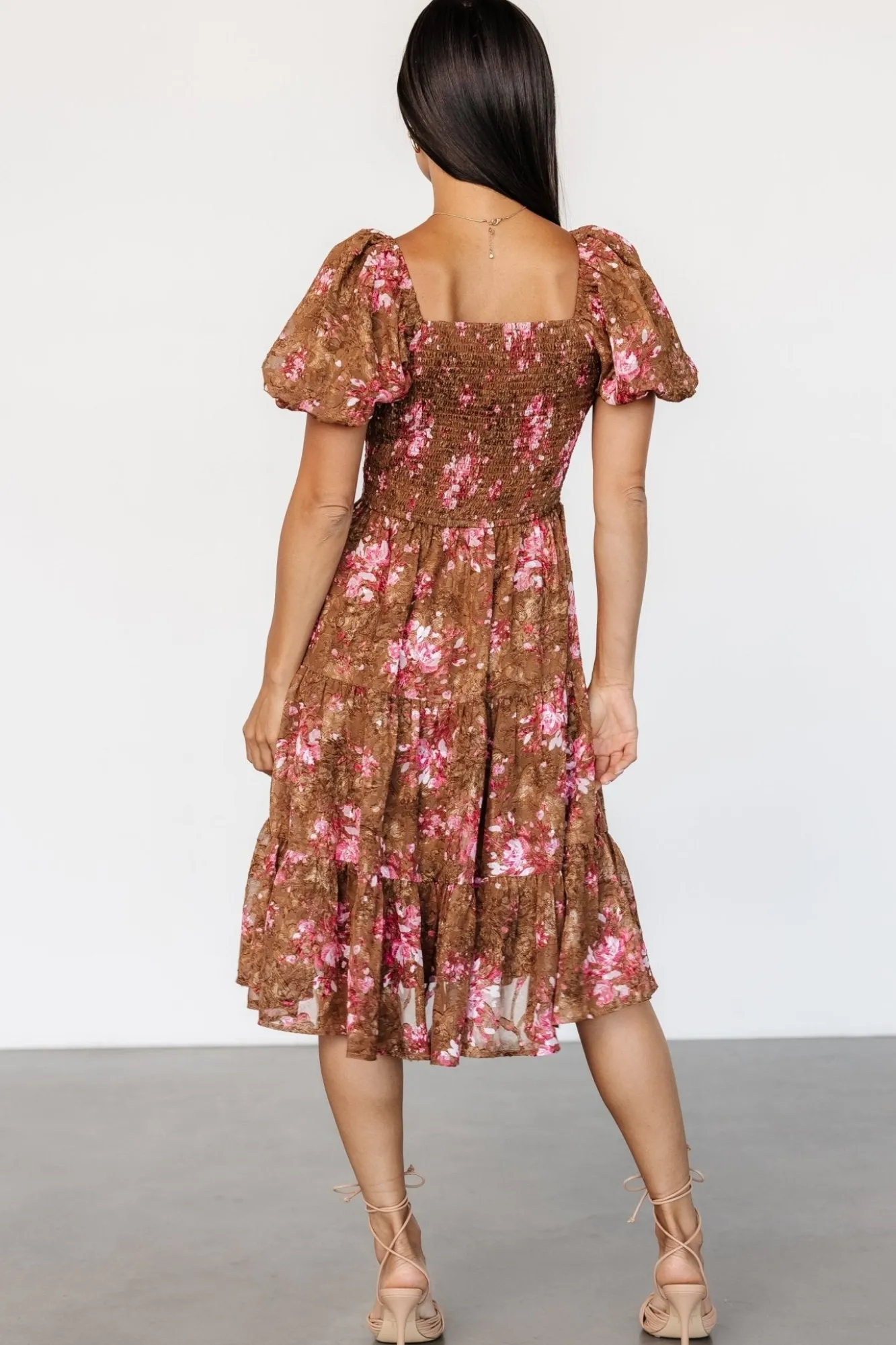 Baltic Born Lizzy Midi Dress | Copper + Pink