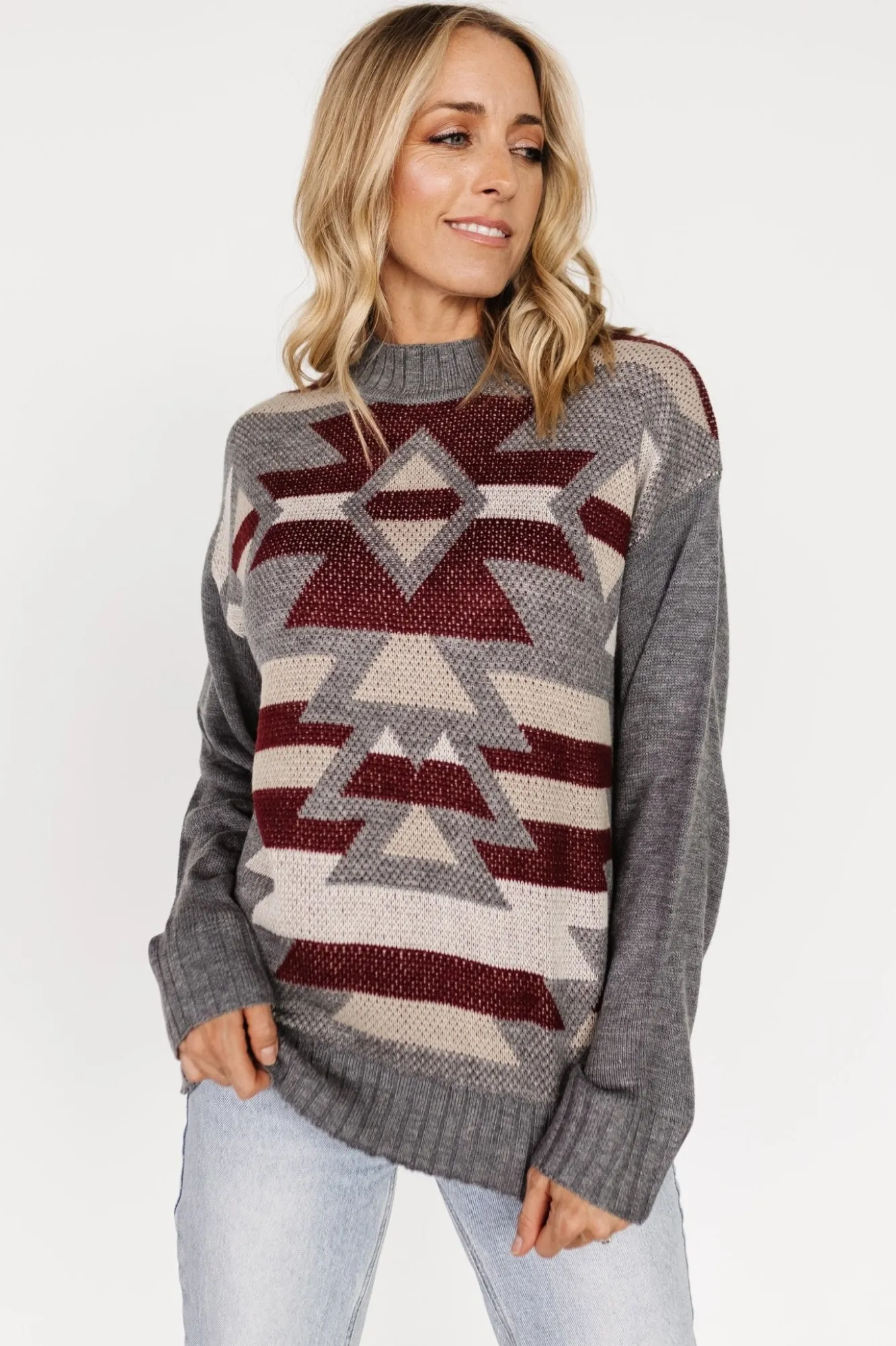 Baltic Born Lolo Knit Sweater | Gray Multi