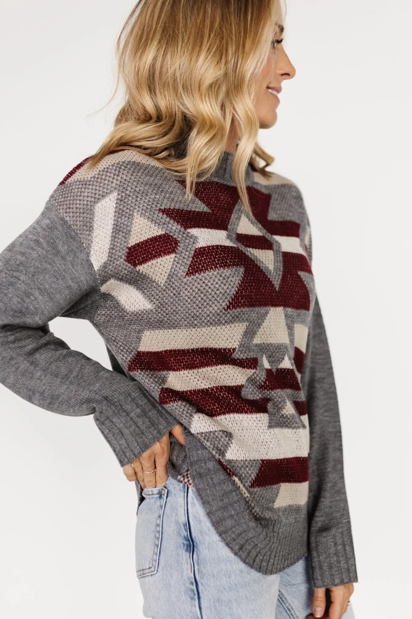 Baltic Born Lolo Knit Sweater | Gray Multi