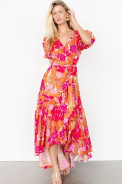 Baltic Born Lori Maxi Dress | Orange + Pink Floral