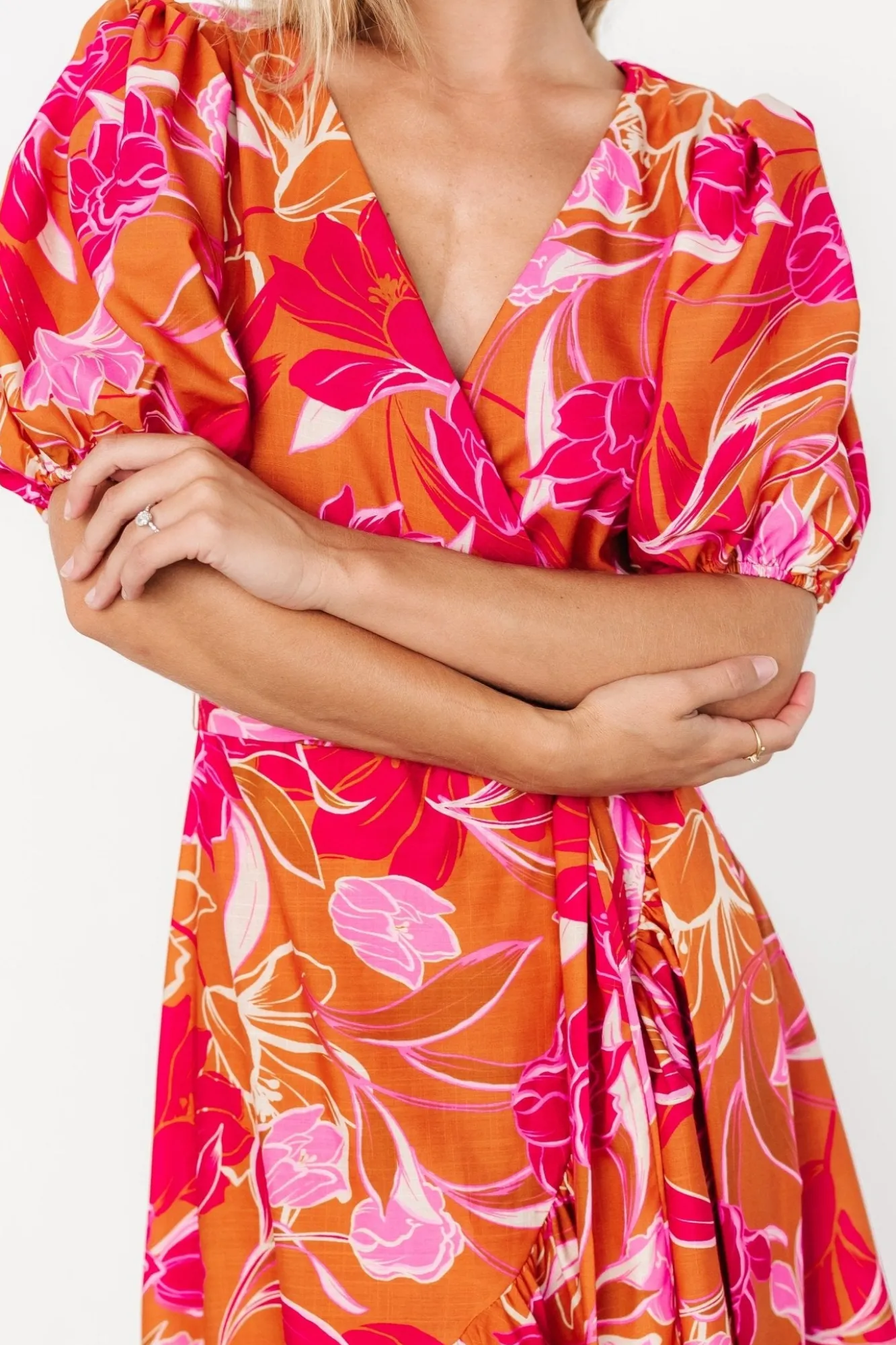 Baltic Born Lori Maxi Dress | Orange + Pink Floral