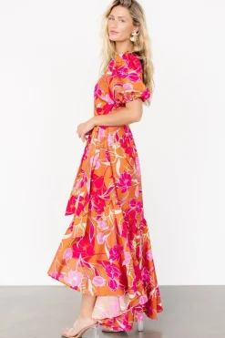 Baltic Born Lori Maxi Dress | Orange + Pink Floral