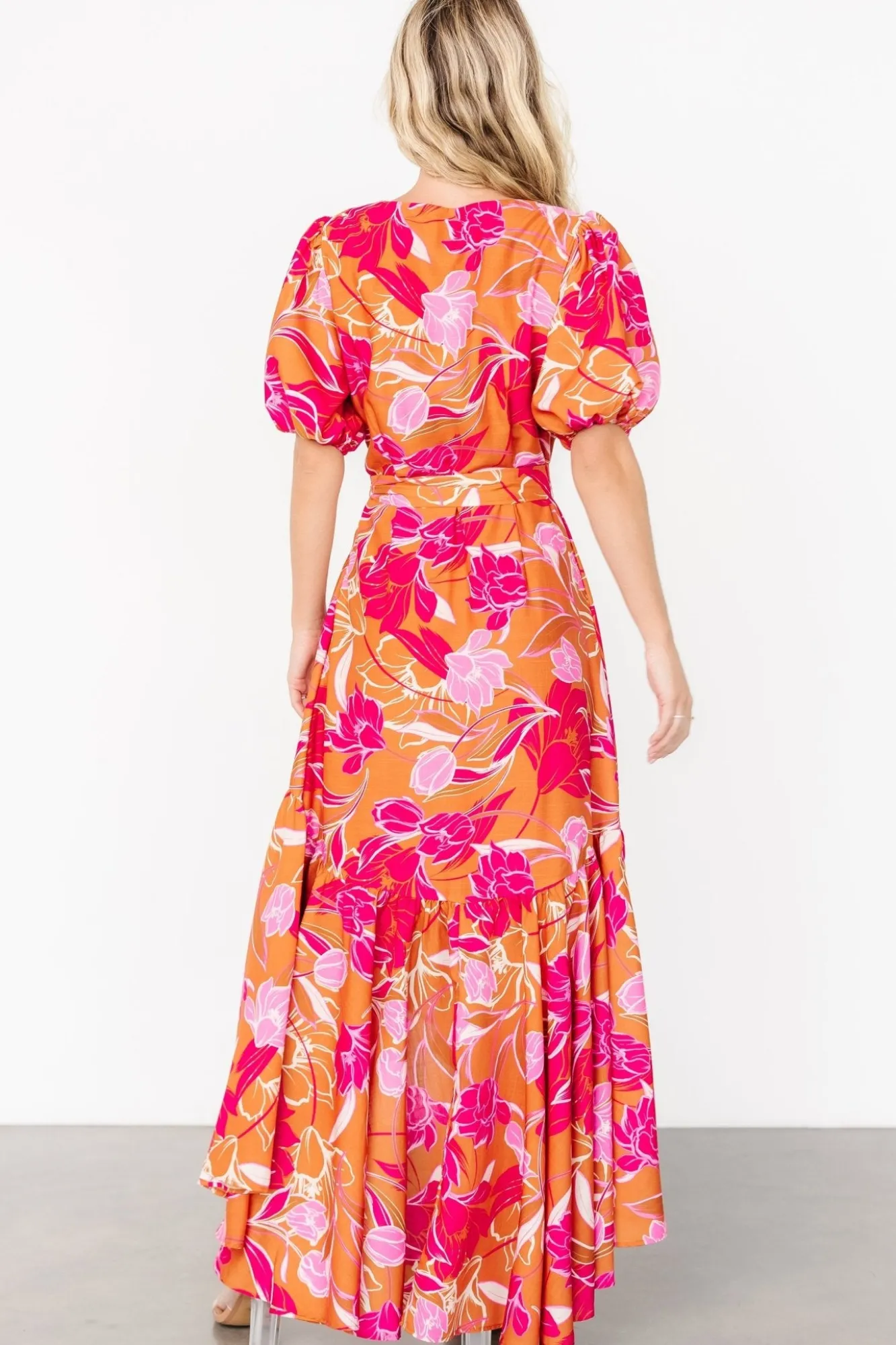 Baltic Born Lori Maxi Dress | Orange + Pink Floral