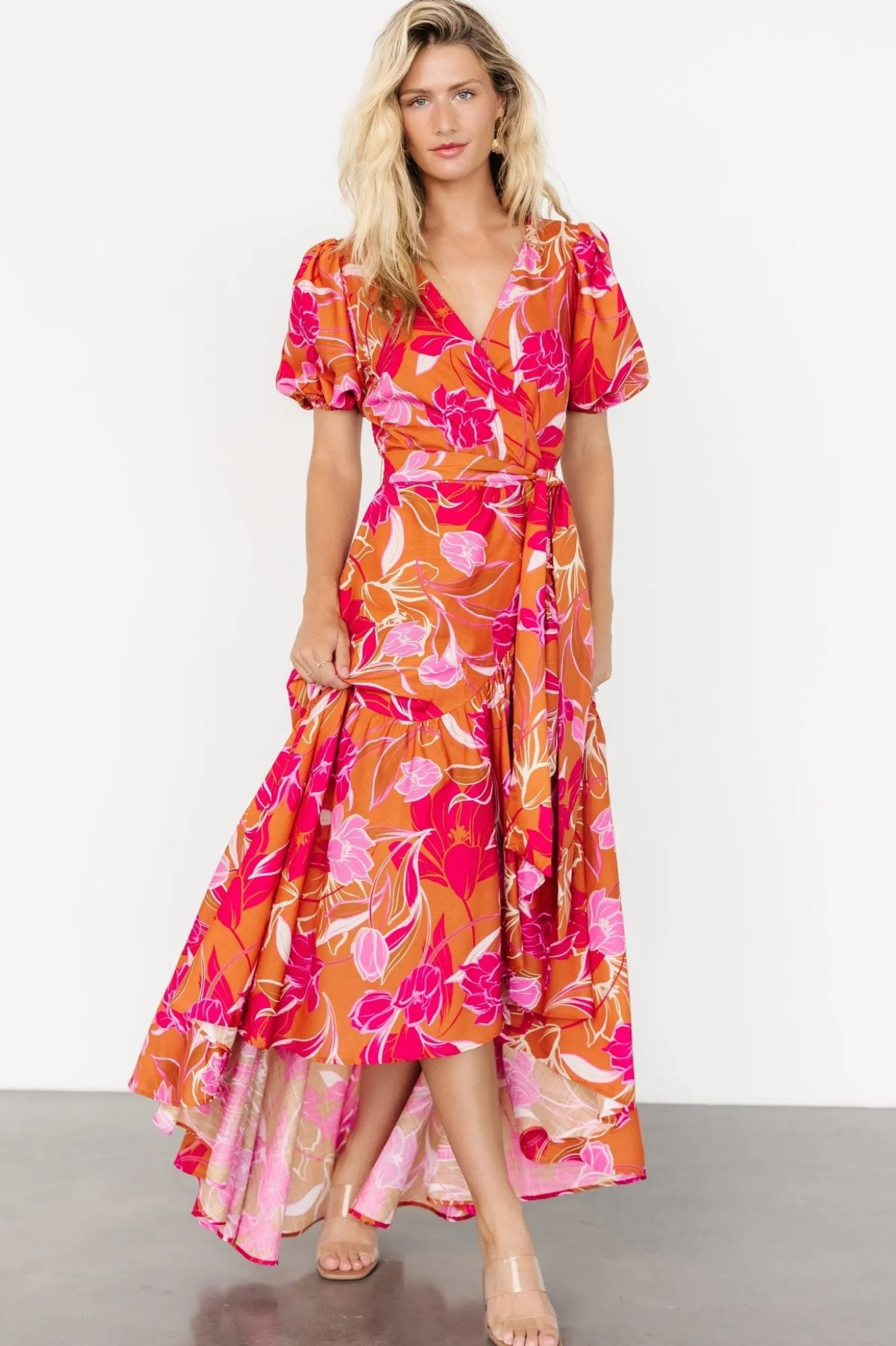 Baltic Born Lori Maxi Dress | Orange + Pink Floral