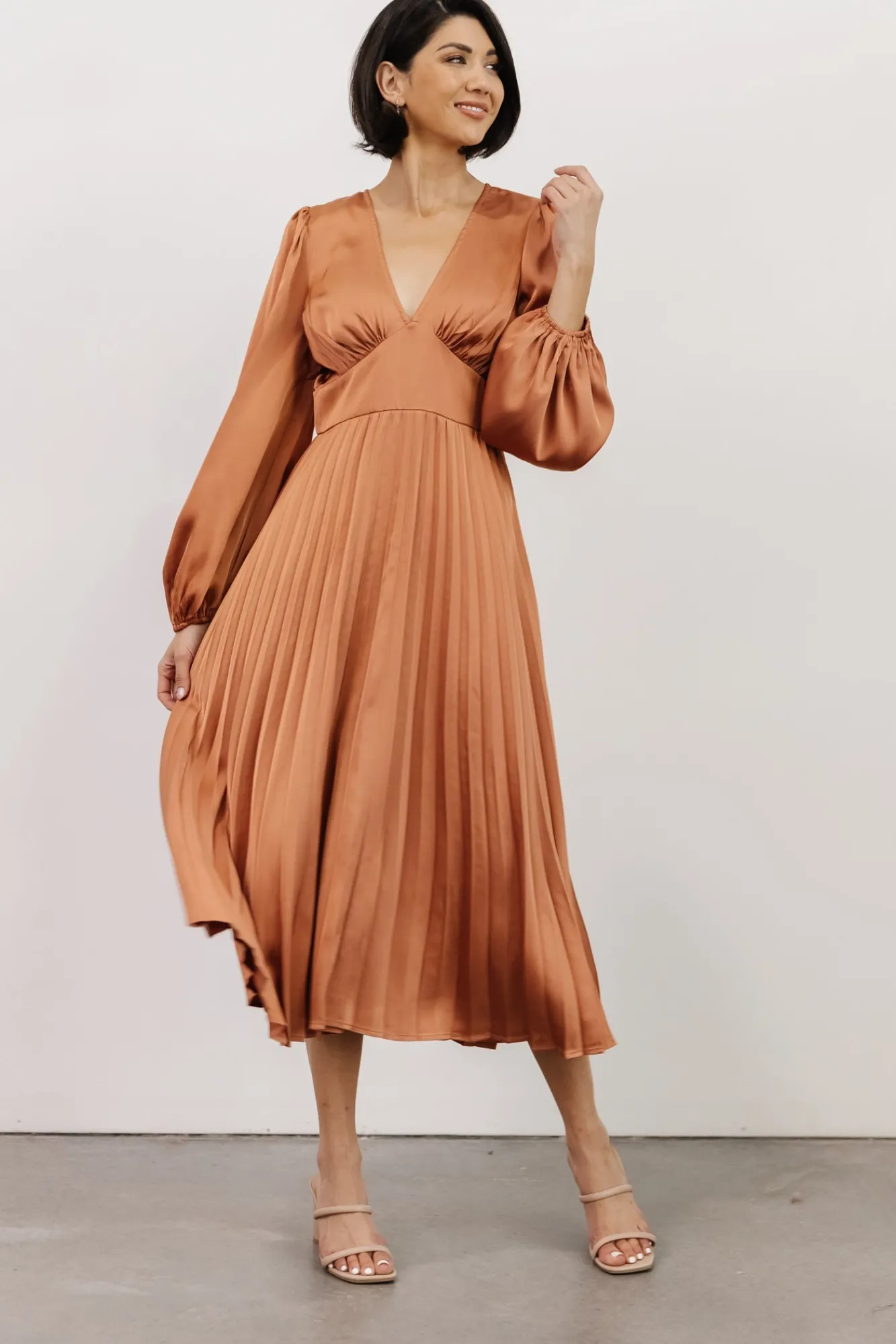 Baltic Born Louie Pleated Midi Dress |