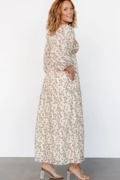 Baltic Born Louisa Smocked Maxi Dress | Cream Floral