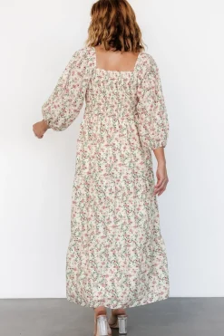 Baltic Born Louisa Smocked Maxi Dress | Cream Floral