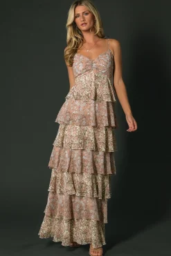 Baltic Born Louise Tiered Ruffle Maxi Dress | Vintage Floral