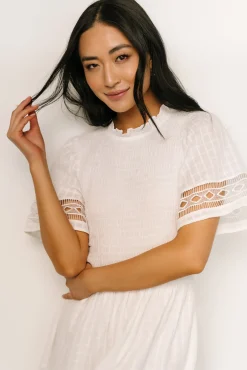 Baltic Born Loveland Geo Lace Maxi Dress | Off White