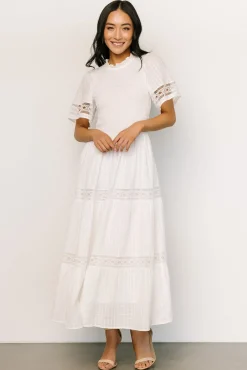 Baltic Born Loveland Geo Lace Maxi Dress | Off White