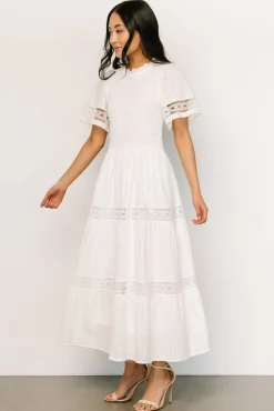 Baltic Born Loveland Geo Lace Maxi Dress | Off White