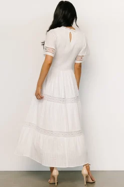 Baltic Born Loveland Geo Lace Maxi Dress | Off White