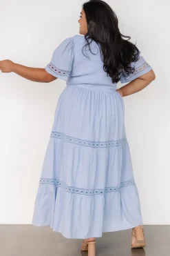 Baltic Born Loveland Geo Lace Maxi Dress | Light Blue