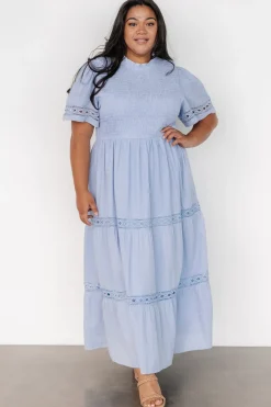 Baltic Born Loveland Geo Lace Maxi Dress | Light Blue