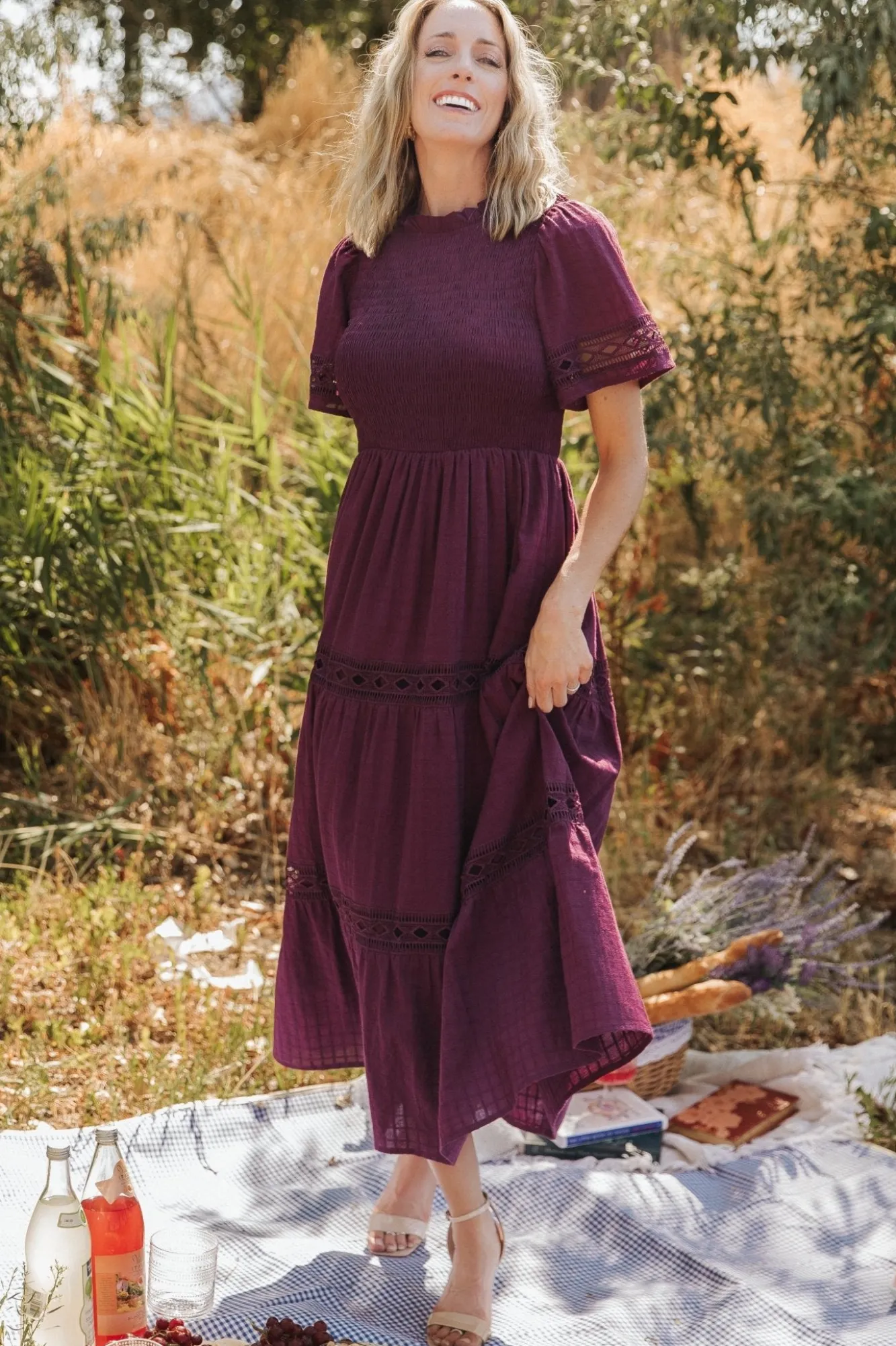 Baltic Born Loveland Geo Lace Maxi Dress |