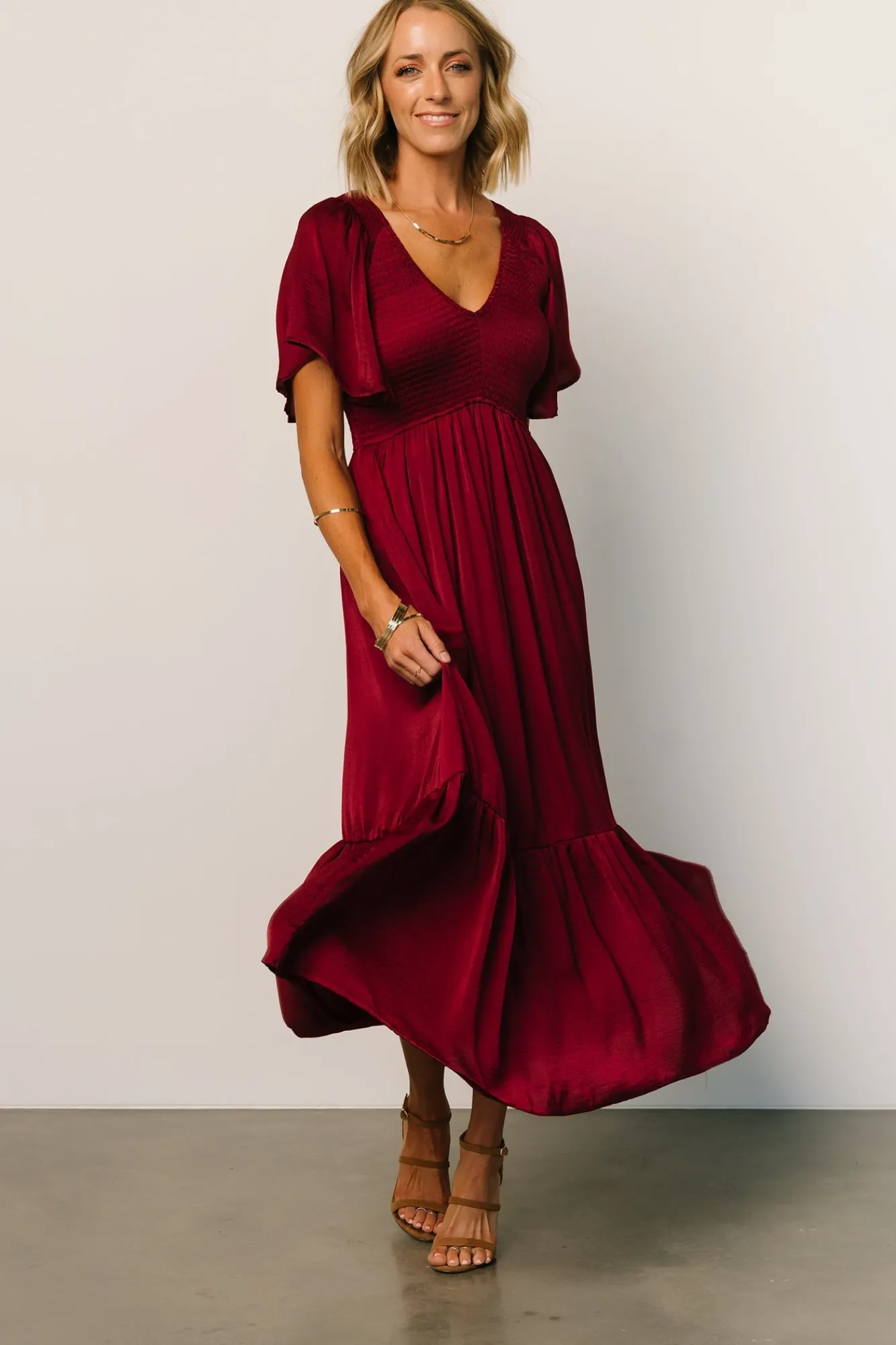 Baltic Born Lovell Smocked Midi Dress |