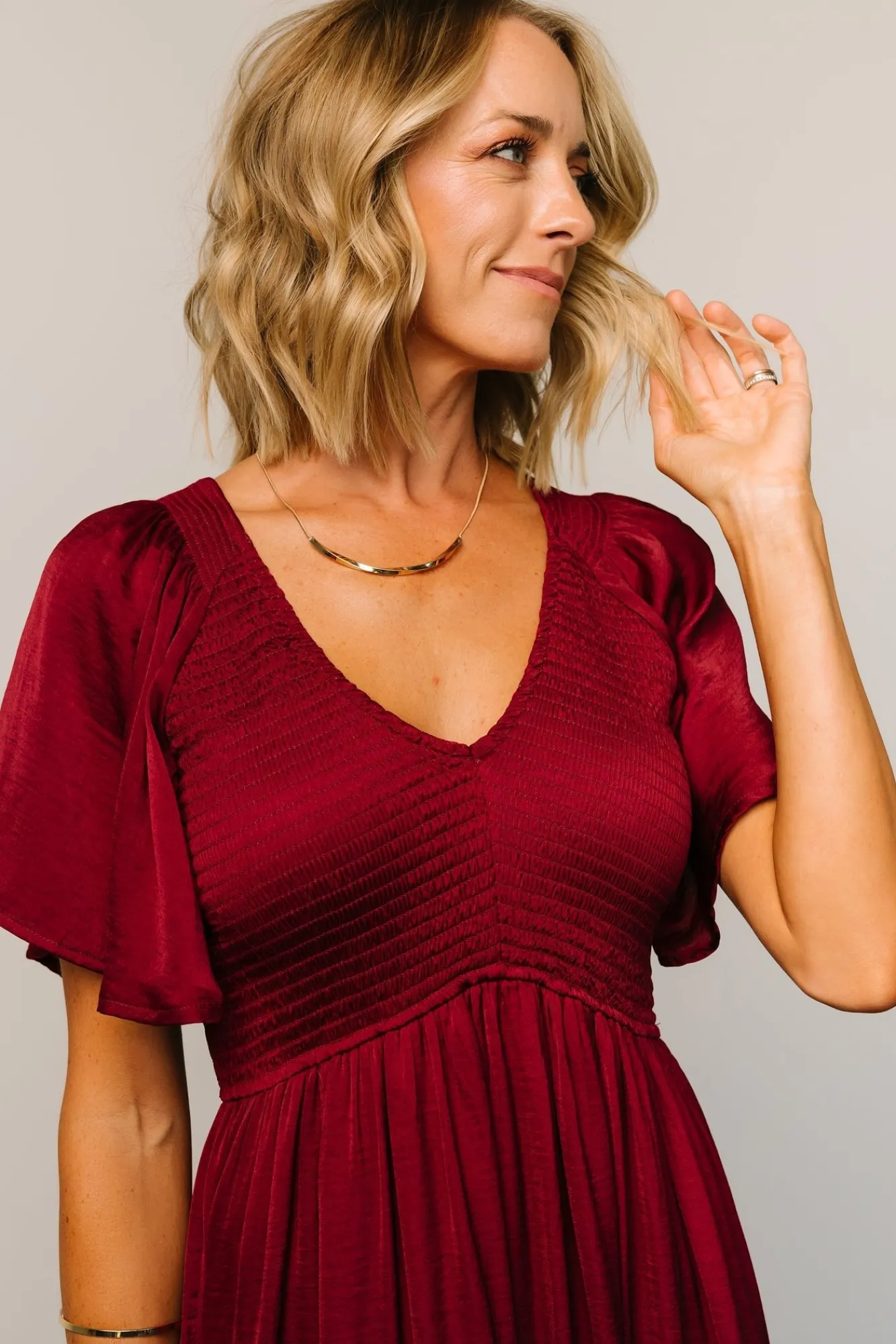 Baltic Born Lovell Smocked Midi Dress |