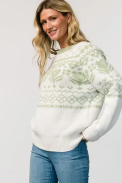 Baltic Born Lucerne Sweater | Ivory + Sage