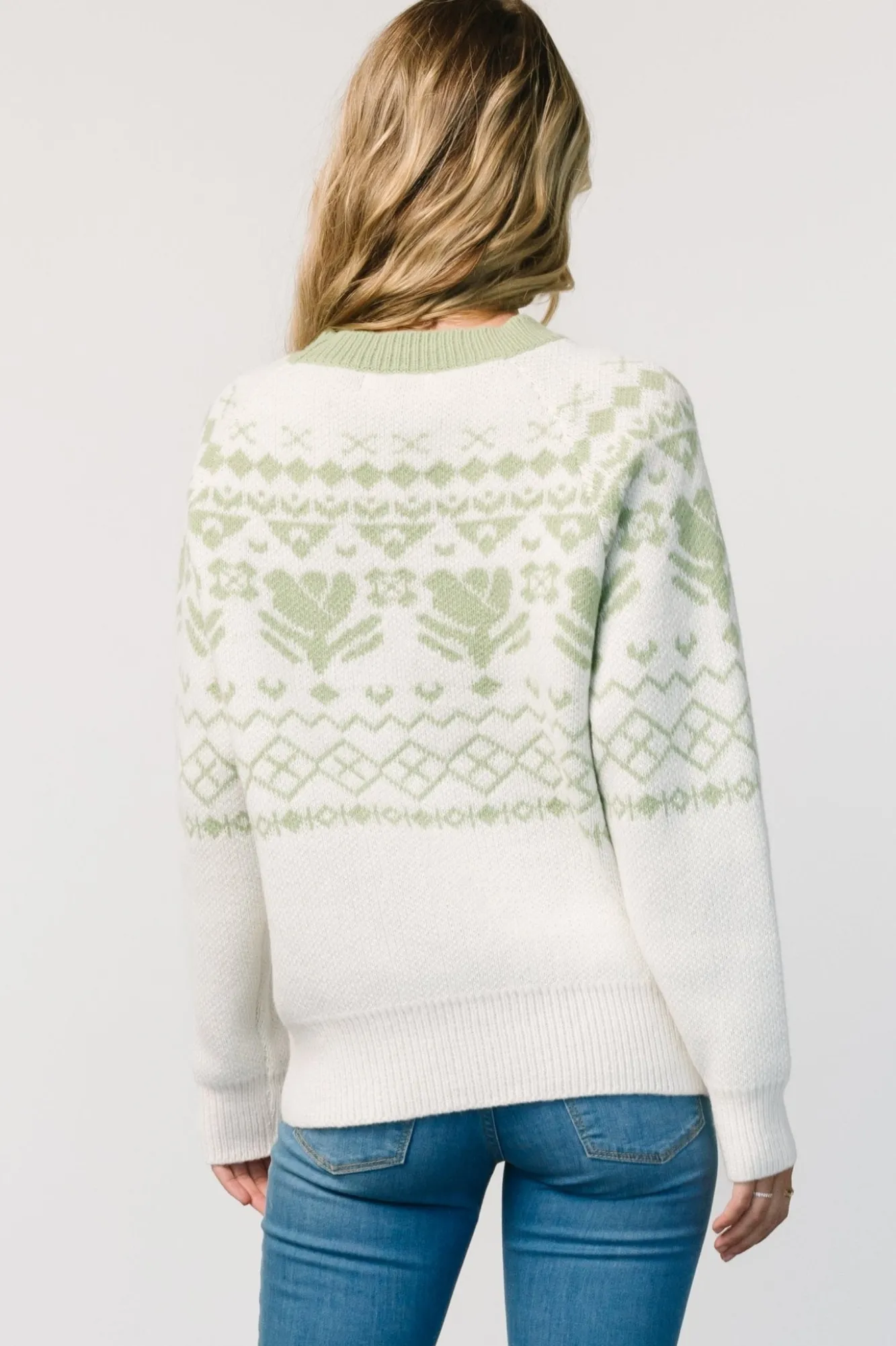 Baltic Born Lucerne Sweater | Ivory + Sage