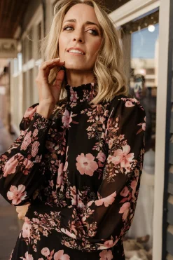 Baltic Born Luciana Maxi Dress | Black + Mauve