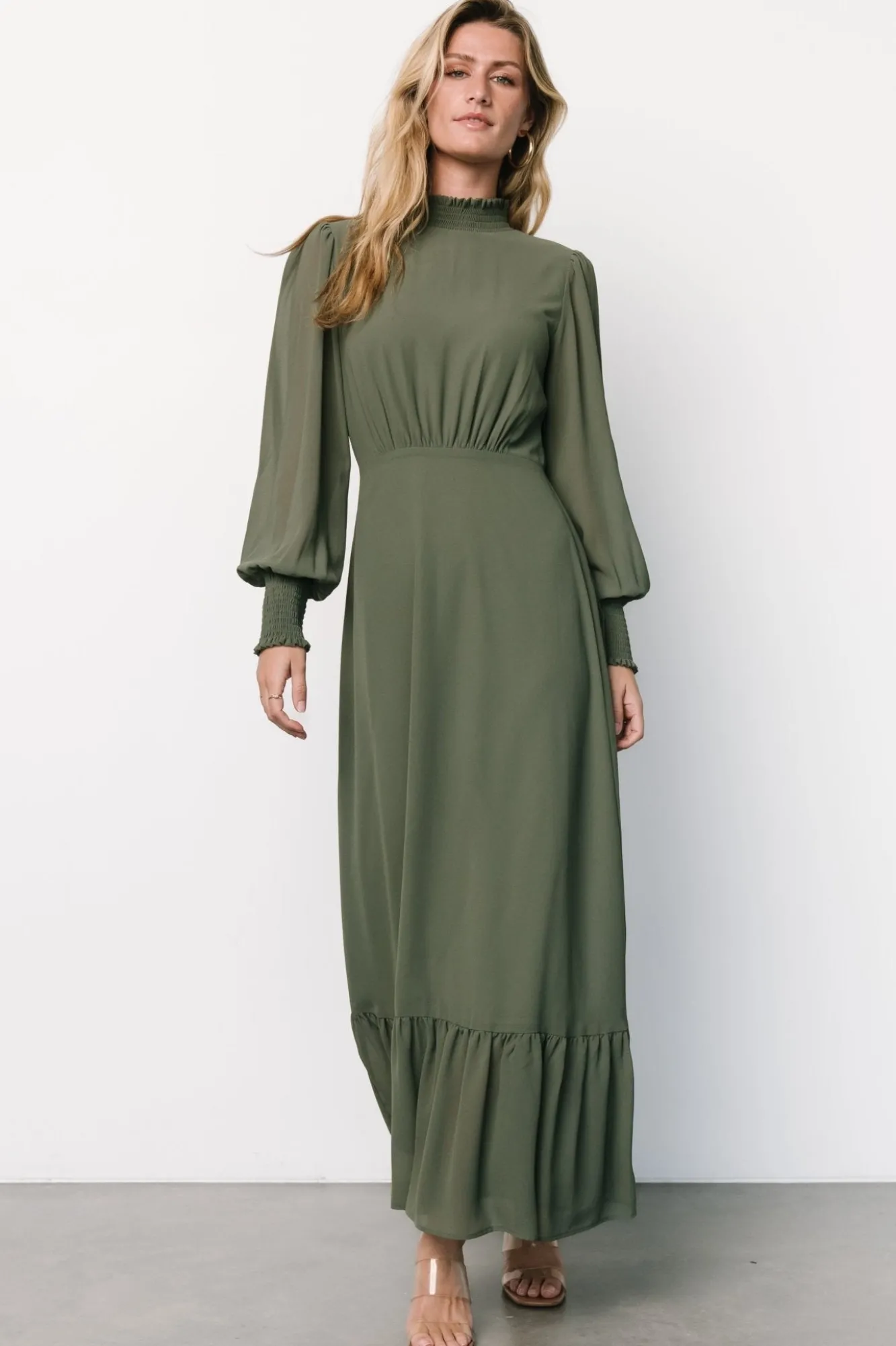 Baltic Born Luciana Maxi Dress | Dark Sage