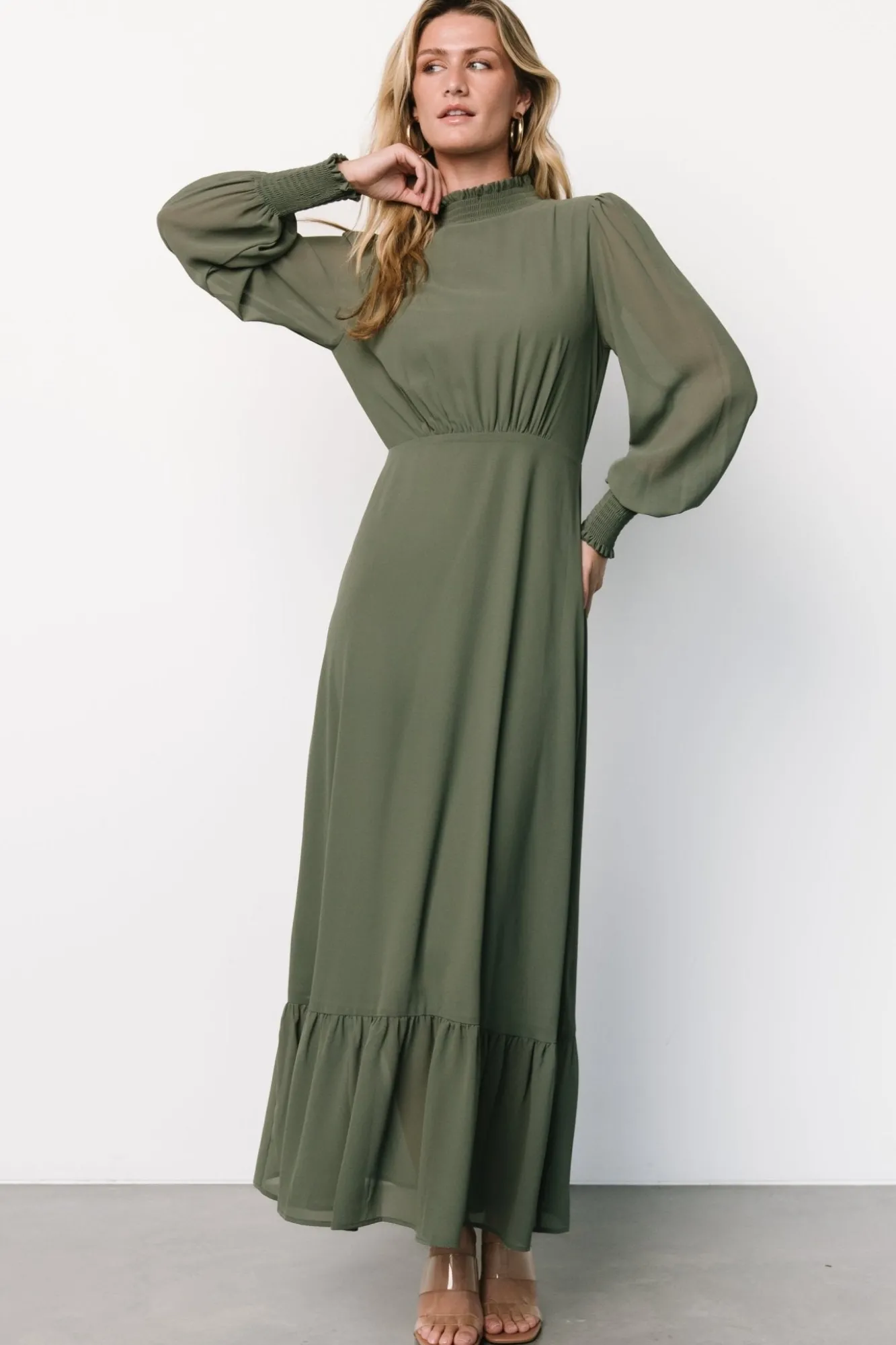 Baltic Born Luciana Maxi Dress | Dark Sage