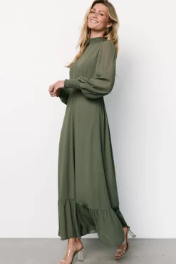 Baltic Born Luciana Maxi Dress | Dark Sage
