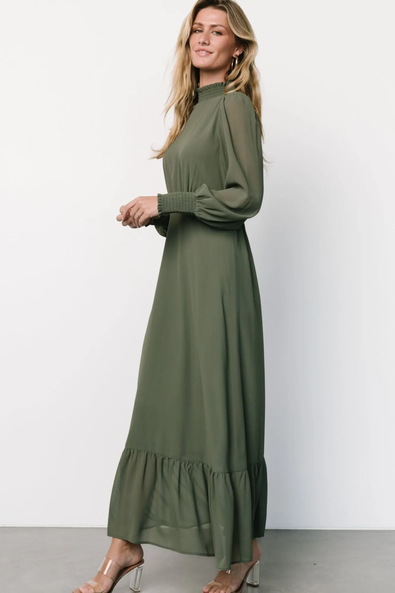 Baltic Born Luciana Maxi Dress | Dark Sage