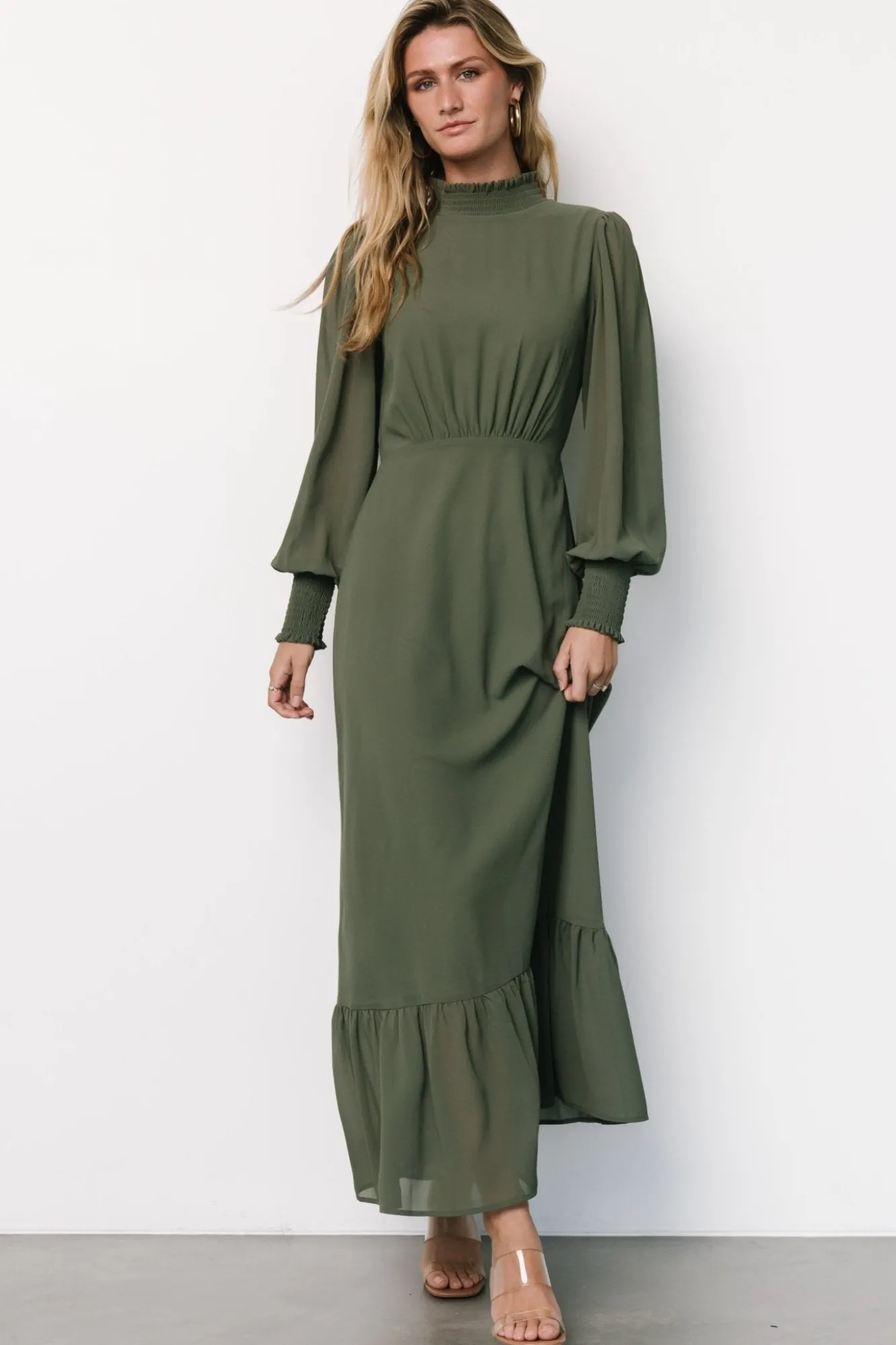 Baltic Born Luciana Maxi Dress | Dark Sage