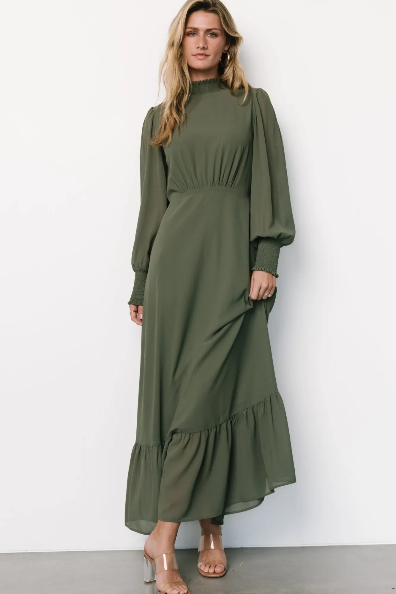 Baltic Born Luciana Maxi Dress | Dark Sage
