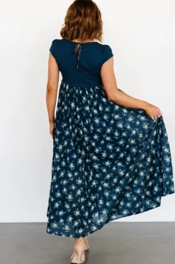 Baltic Born Lucille Maxi Dress | Dark Blue Floral