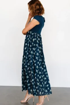Baltic Born Lucille Maxi Dress | Dark Blue Floral