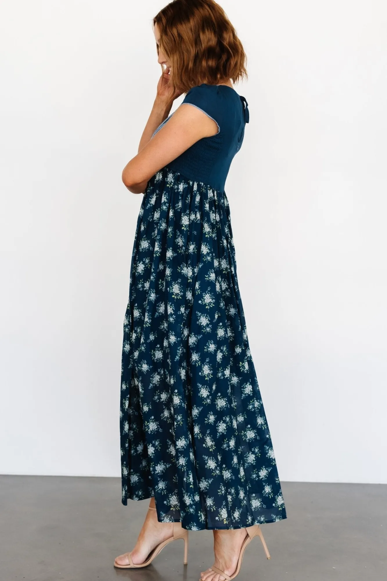 Baltic Born Lucille Maxi Dress | Dark Blue Floral
