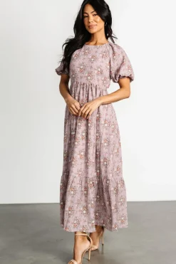 Baltic Born Lucinda Back Tie Dress | Lilac Floral
