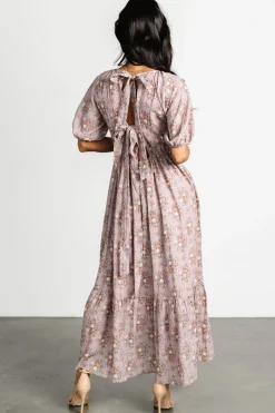 Baltic Born Lucinda Back Tie Dress | Lilac Floral