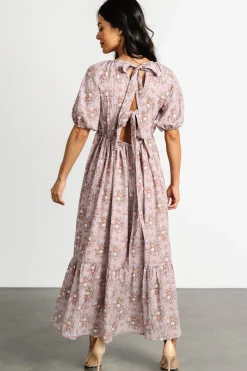 Baltic Born Lucinda Back Tie Dress | Lilac Floral