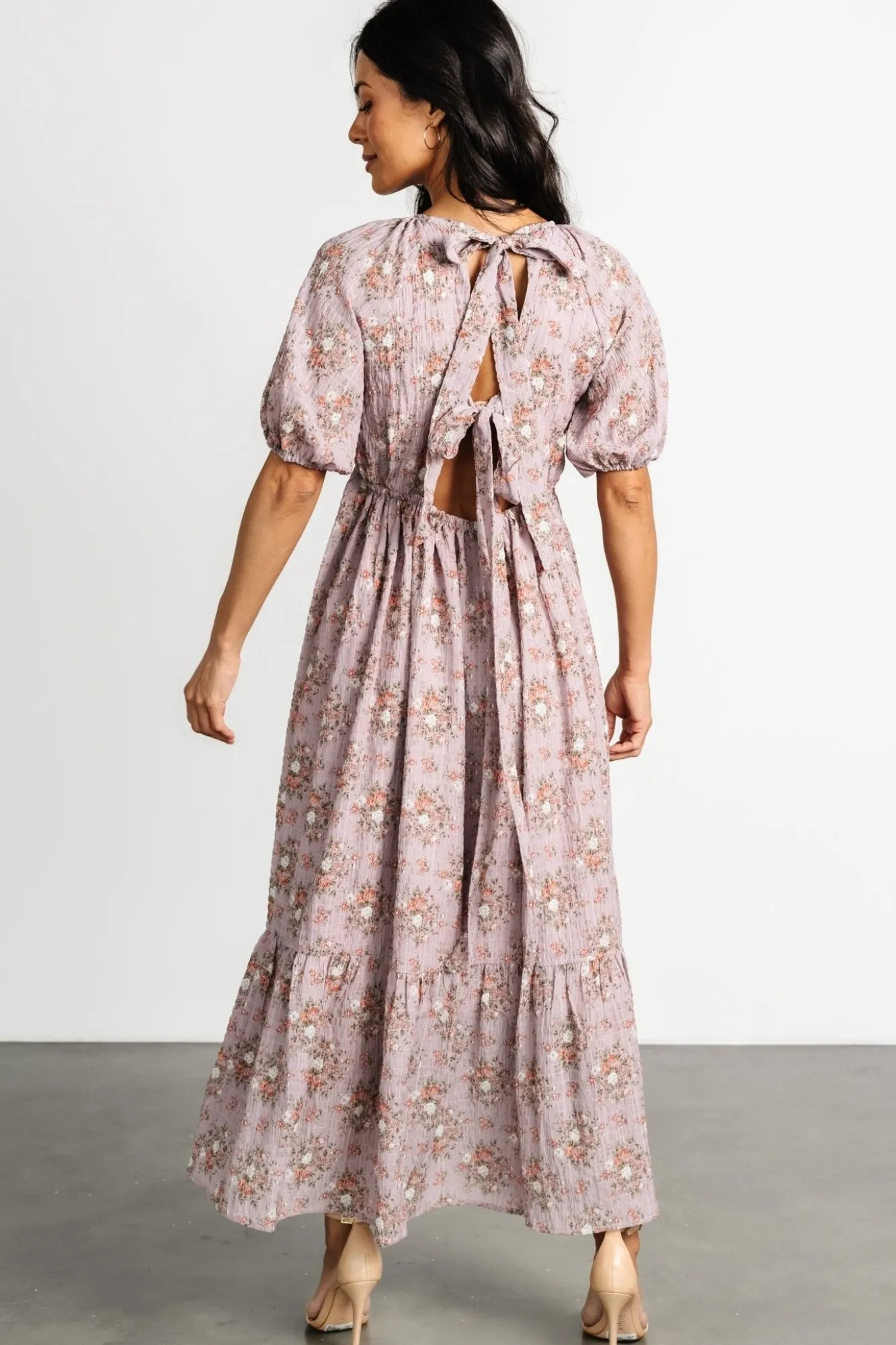 Baltic Born Lucinda Back Tie Dress | Lilac Floral
