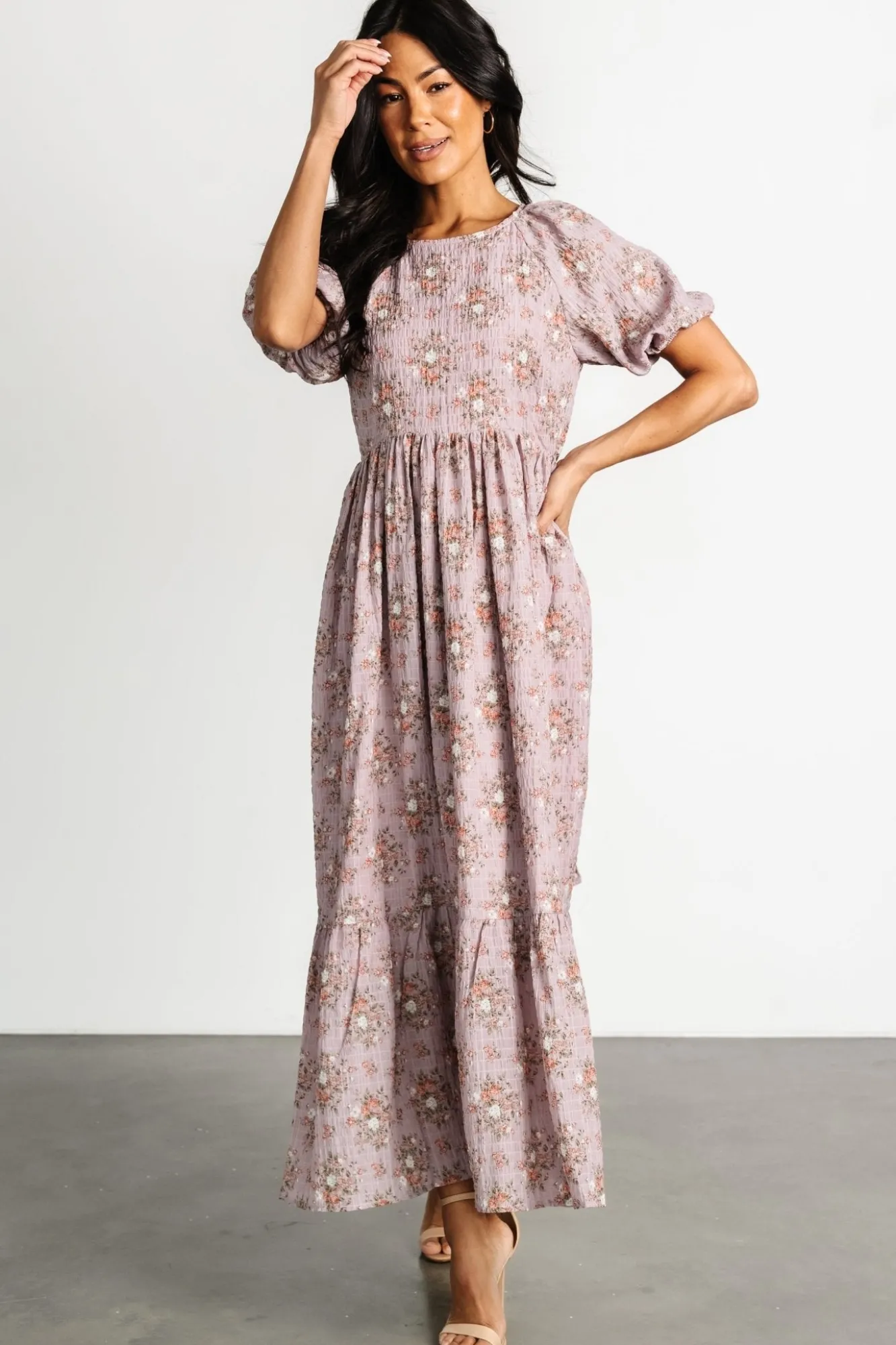 Baltic Born Lucinda Back Tie Dress | Lilac Floral
