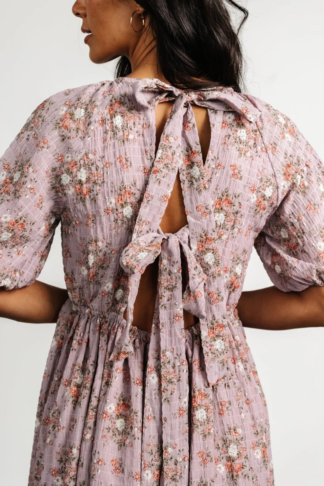 Baltic Born Lucinda Back Tie Dress | Lilac Floral