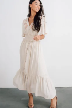 Baltic Born Luz Embroidered Maxi Dress |