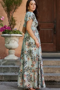 Baltic Born Lynlee Metallic Maxi Dress | Light Blue