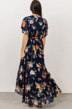 Baltic Born Madeline Maxi Dress | Navy + Coral Floral