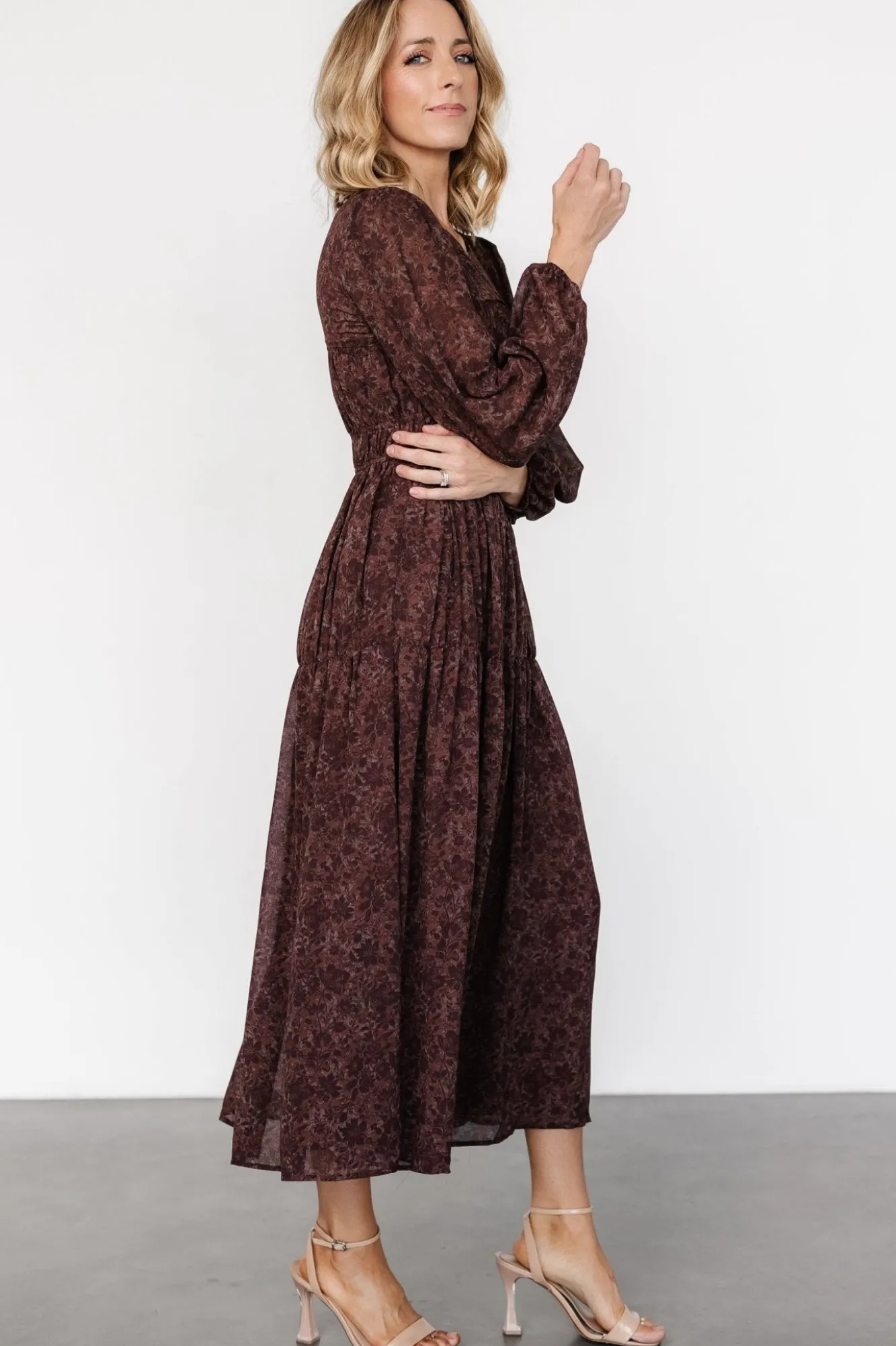 Baltic Born Madelyn Maxi Dress | Brown Floral