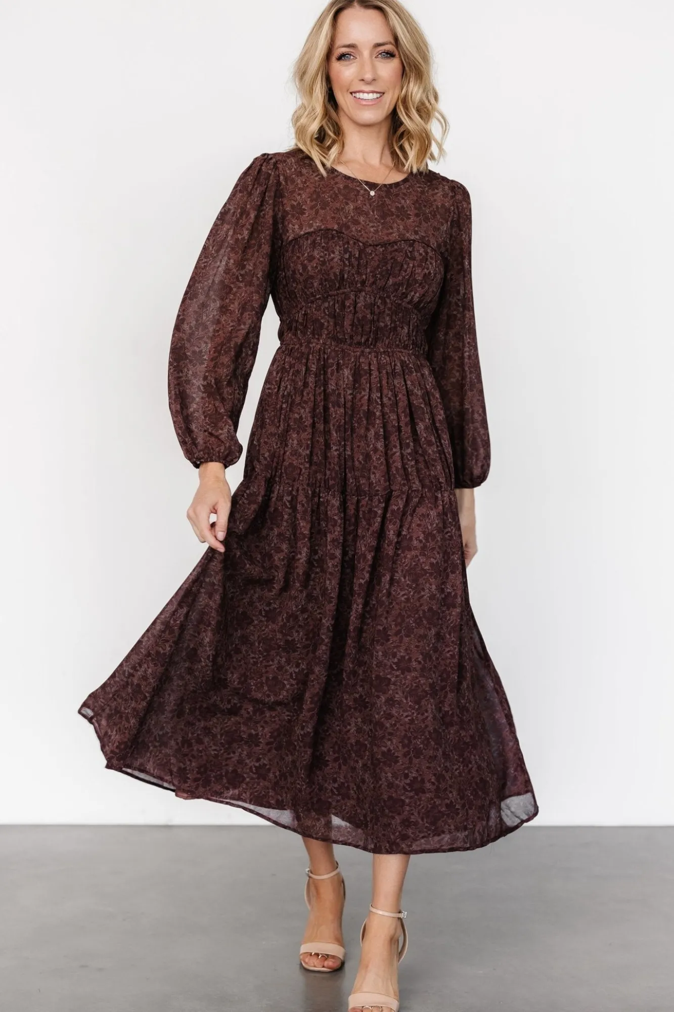 Baltic Born Madelyn Maxi Dress | Brown Floral