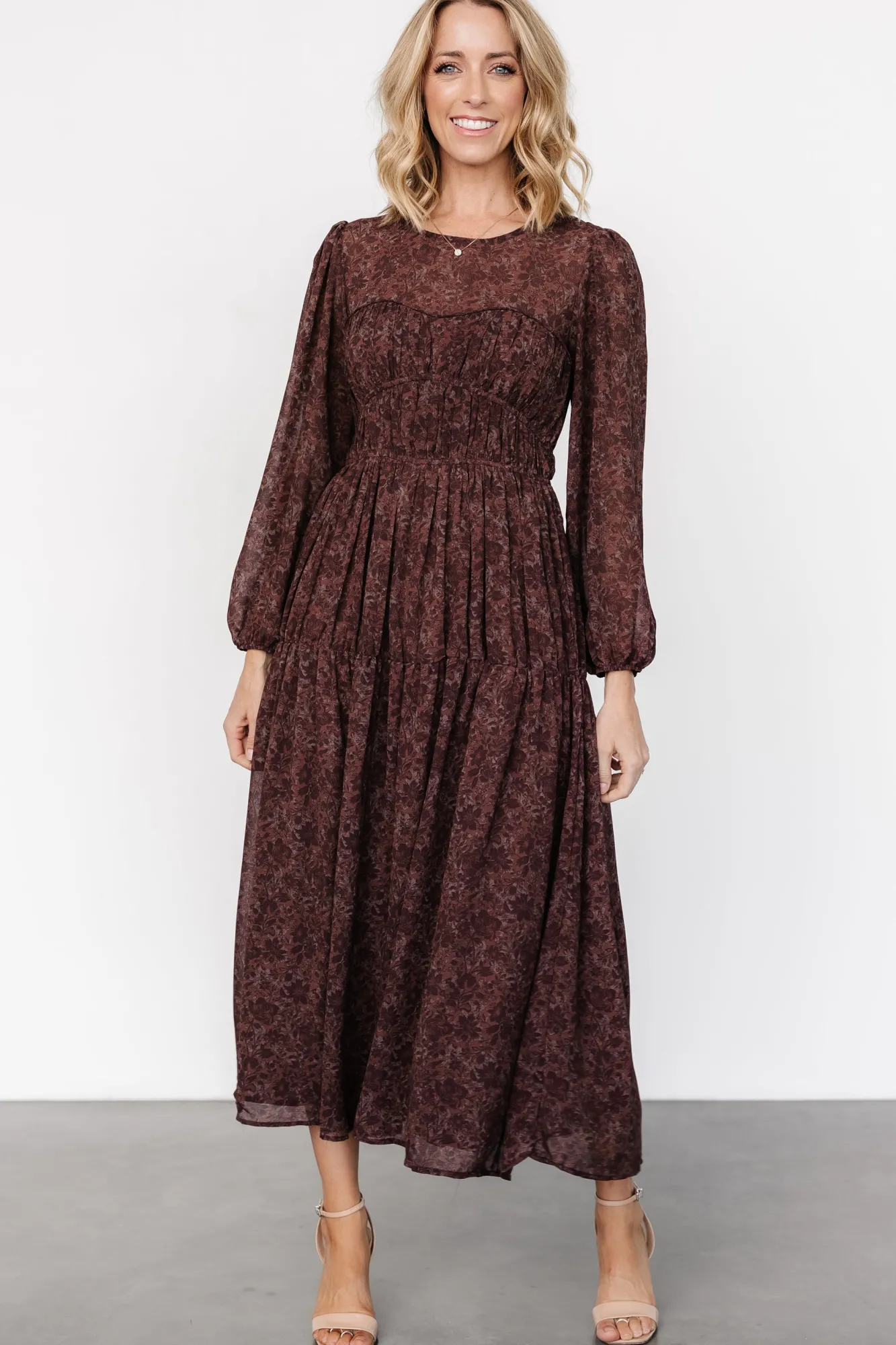 Baltic Born Madelyn Maxi Dress | Brown Floral