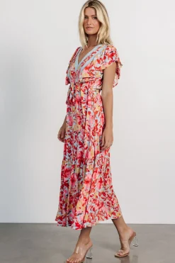 Baltic Born Maggie Maxi Dress | Blue + Coral Multi