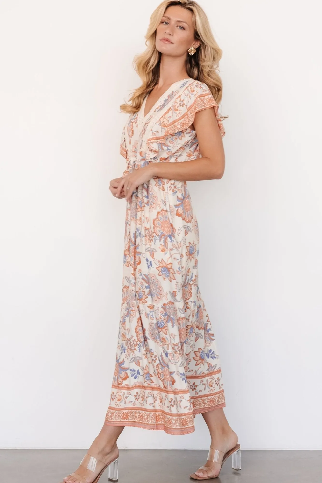 Baltic Born Maggie Maxi Dress | Cream Multi