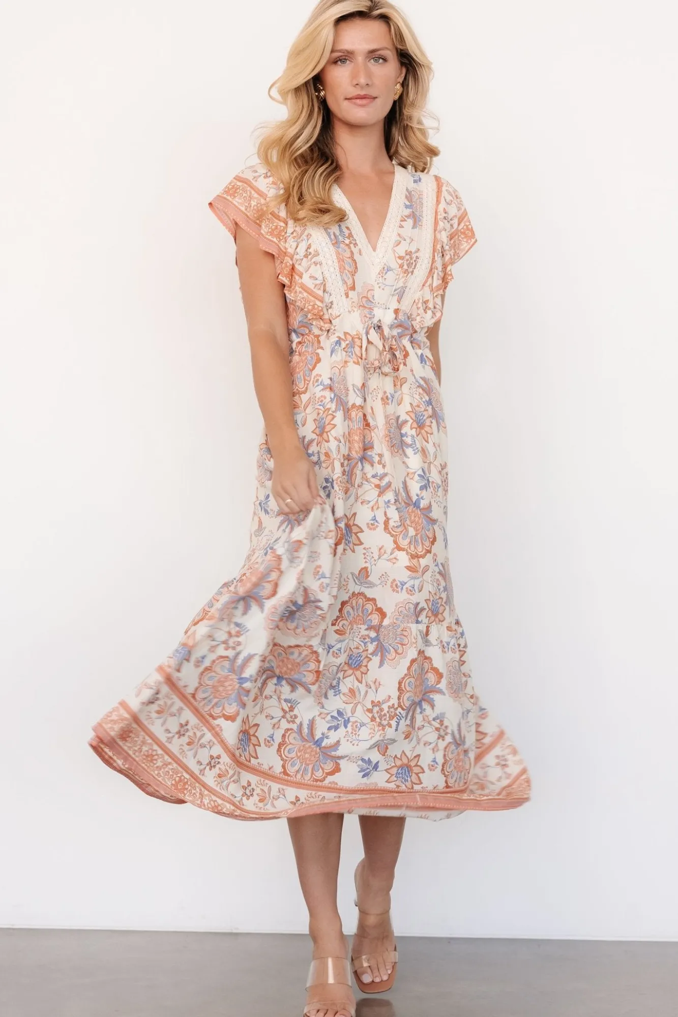 Baltic Born Maggie Maxi Dress | Cream Multi