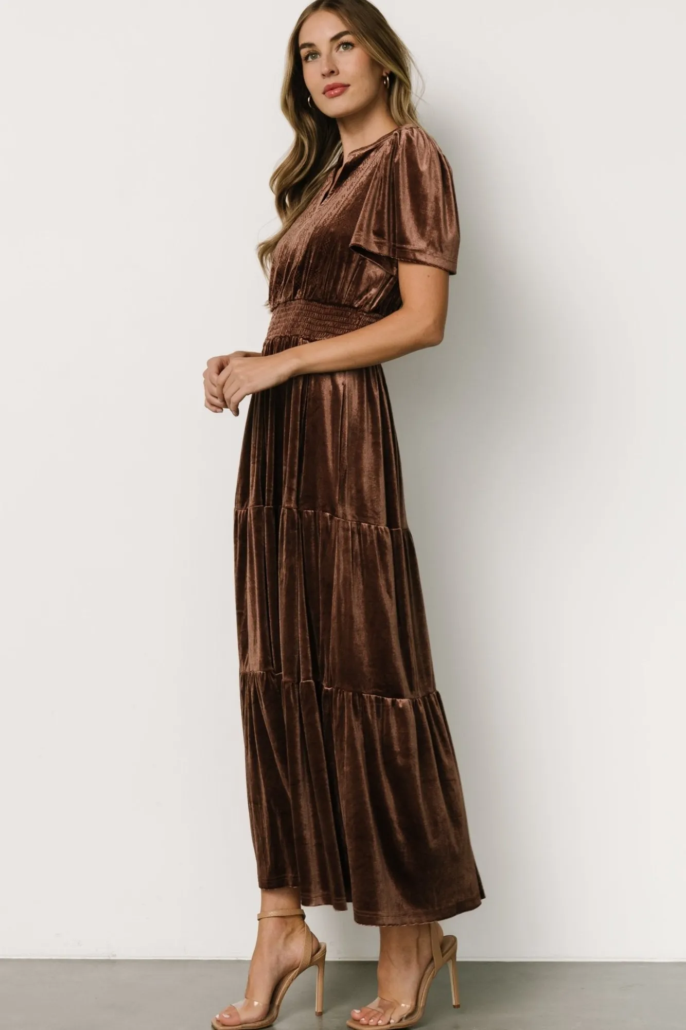 Baltic Born Maida Embroidered Velvet Dress |