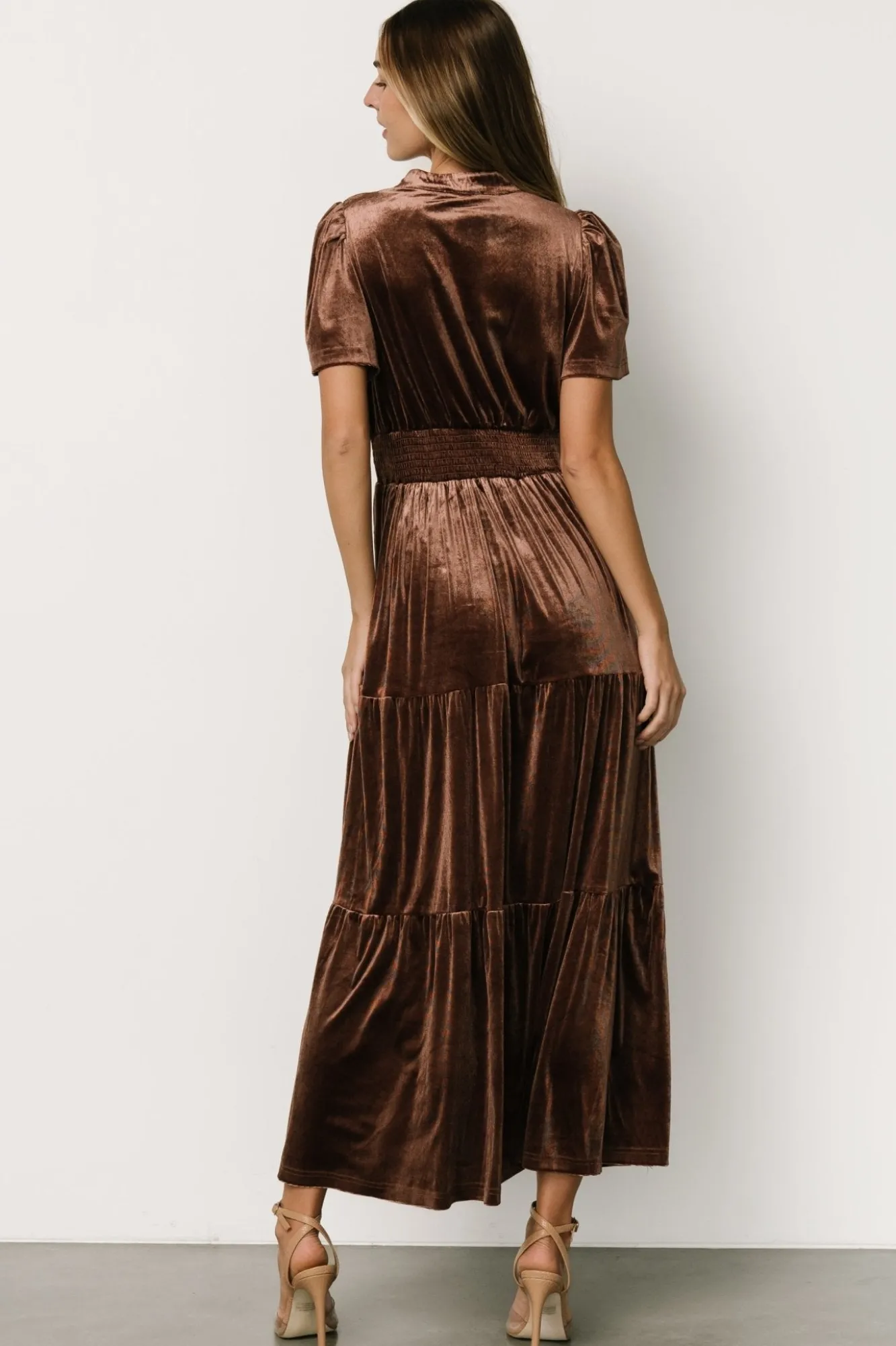 Baltic Born Maida Embroidered Velvet Dress |